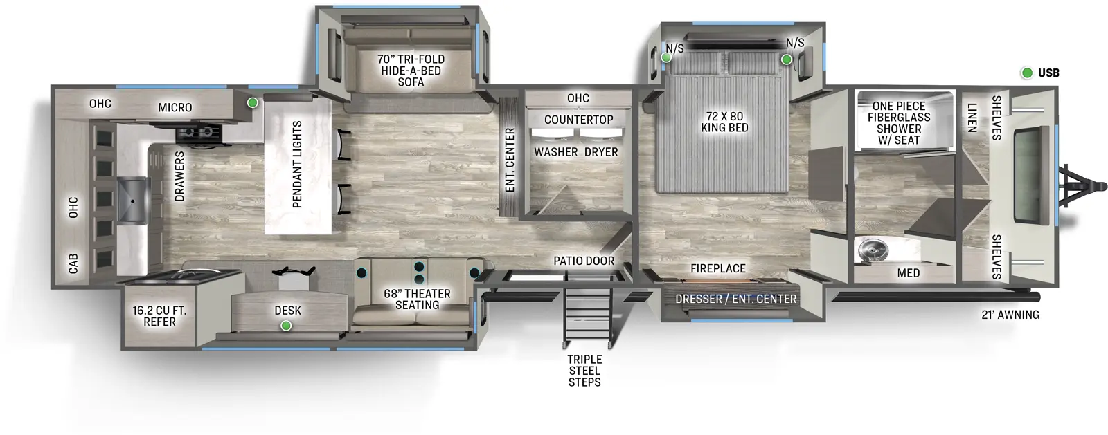 Sandpiper Destination 395MMG Floorplan